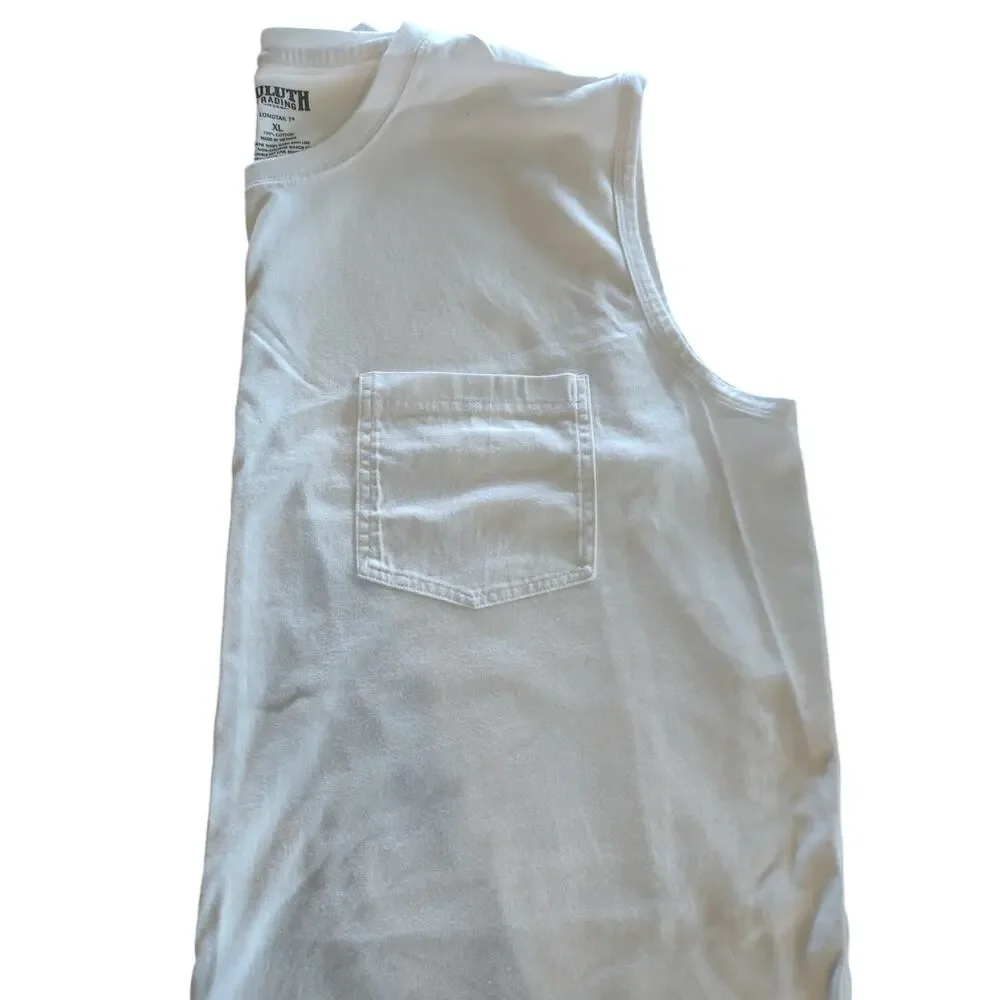 Mens Duluth Sleeveless Long Tailed T shirt 3 XL Shirts